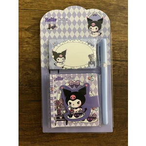 Kırtasiye Okul Seti Kuromi Hello Kitty Cinnamoroll My Melody Not Defteri ve Kalem Set