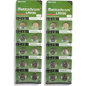 AG10 LR1130 389 SR1130 189 1.5V Alkaline Düğme Pil 20 Adet