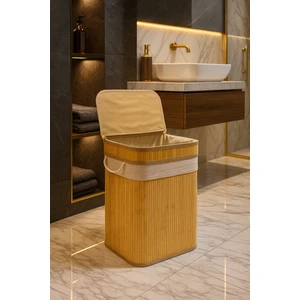 Bambu Çamaşır Sepeti 40X30X60