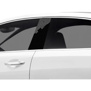 Araç Kapı Direk Kaplama Folyosu Desenli (Sağ Sol Takim) (2 Adet) - 22X50 cm