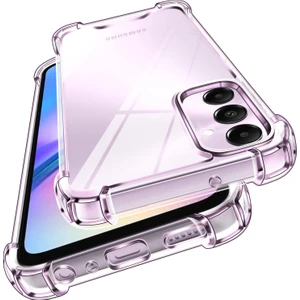 Samsung Galaxy S25 Fe Uyumlu Kılıf Kamera Çıkıntılı Antishock Darbe Emici Yumuşak Esnek Şeffaf Kapak