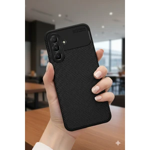 Samsung Galaxy S25 Fe Kılıf Kamera Korumalı Darbe Emici Karbon Desenli Renk Atmaz Silikon Kapak