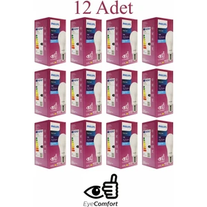 13W 1521 Lümen 12 Adet 6500K Beyaz Işık Tasarruf Lu LED Ampül Mycare Eyecomfort