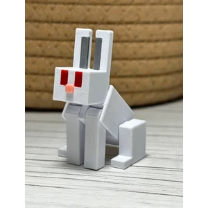 Minecraft Tavşan Figürü-Oynar Eklemli-1 Adet