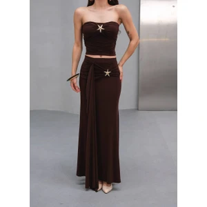 Yıldız Toka Detaylı Etekli Takım