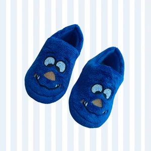 Erkek Çocuk Panduf Kaydırmaz Taban Mavi Panduf