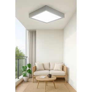 Gri Çerveli LED Avize Enerji Tasarruflu Tavan Aydınlatması 6500K Beyaz Işık 60*60 cm