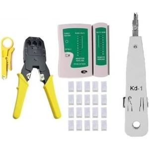Network Kurulum Seti 3’lü Pense Seti + Test Cihazı + 100 Adet RJ45 Konnektör + Kep Kep