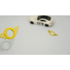 Dk Tuning Mini Cooper Kapı Pimi Çerçeveleri Sarı Abs Logo Arma Seti