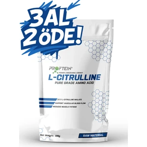 L-Citrulline Toz Amino Asit Takviyesi 100g (100 Servis) - %100 Saf L-Citrulline Malate 2:1, Türkiye Menşeli