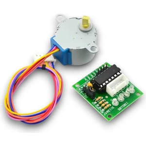 28 BYJ-48 Redüktörlü Step Motor ve ULN2003A Step Motor Sürücü Kartı