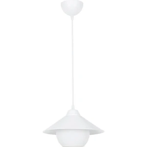 Özbak Avize Maya Tekli Sarkıt Avize – Fötr Şapkalı Beyaz Modern Aydınlatma