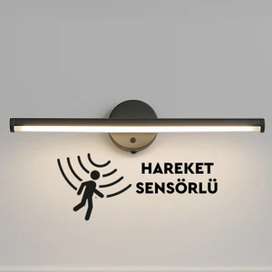 Sensörlü Yapışkanlı Dekoratif Kablosuz Pilli LED Aplik