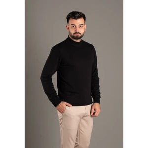 Zeki Özer Erkek Siyah Basic Balıkçı Triko