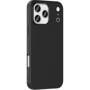 Caseworld Apple iPhone 17 Pro ile Uyumlu Kapak Içi Kadife Lüx Lansman Silikon Kılıf - Siyah