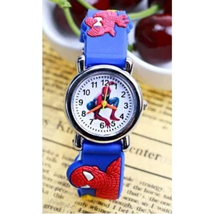 Örümcek Adam Mavi Saat Erkek Çocuk Kol Saati Anti Bakteriyel