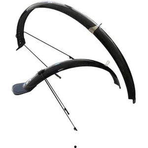 28 Jant Ön Arka Tam Boy Fiber Çamurluk Siyah