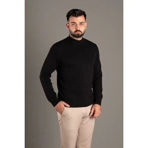 Zeki Özer Erkek Siyah Desenli Balıkçı Triko