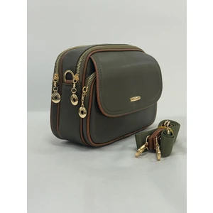 Asel Çanta Kapak Detaylı Çok Gözlü Çapraz Çanta