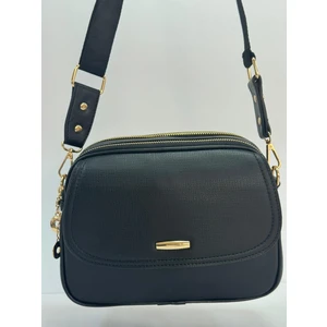 Asel Çanta siyah kadın , Kapak Detaylı ,Çok Gözlü Çapraz Çanta