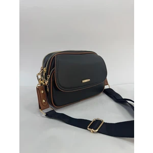 Asel Çanta Kapak Detaylı Çok Gözlü Çapraz Çanta