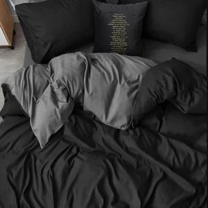 Jolly Home Lodos Home Pamuklu Tek Kişilik Lastikli Nevresim Takımı Siyah-Gri