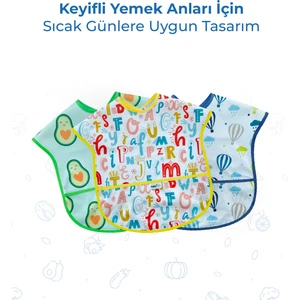 Baskılı Kolsuz Mama Önlüğü 788