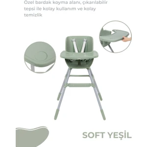 Babyjem Mama Sandalyesi Soft Yeşil