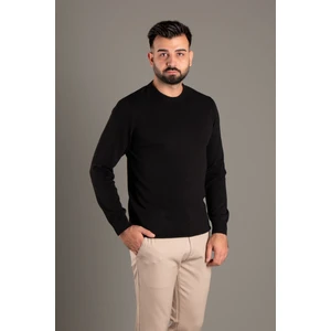 Zeki Özer Erkek Siyah Basic O Yaka Triko