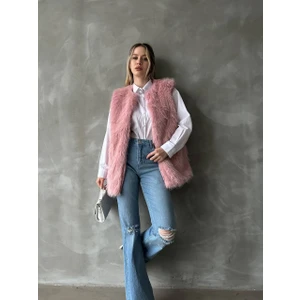 Kürk ve Astarlı & Cepli Uzun Yelek