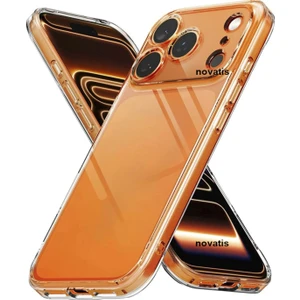 Iphone 17 Pro Uyumlu 3D Kamera Korumalı Yumuşak Şeffaf Renksiz Silikon Kılıf Kapak