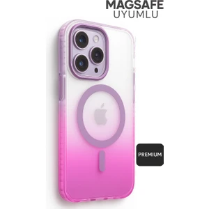 iphone 16 Pro Max Kılıf Magsafe Uyumlu Renk Geçişli Darbe Emici Degrade Kapak