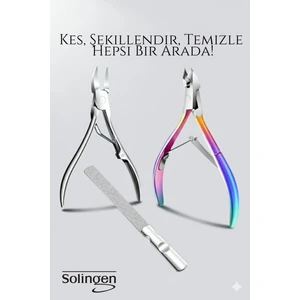 3’lü Paslanmaz Manikür Seti – Tırnak Makası, Et Pens, Kavisli Makas | Evde Profesyonel Bakım 722156