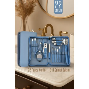 22 Parçalı Profesyonel Manikür Pedikür Seti – Bakım Çantası | Evde Profesyonel Tırnak Bakımı 722164