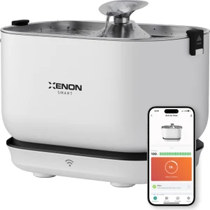 Xenon Smart Akıllı Otomatik Şarj Edilebilir Bataryalı Pet Su Sebili Kablosuz Su Şelalesi Ultra Sessiz Çelik Su Pınarı X8653