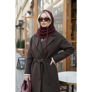 Cherry Triko Örgü Balaclava Bere Şapka