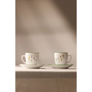 Botanical Seramik 2'li Kahve Fincan Takımı 110 cc