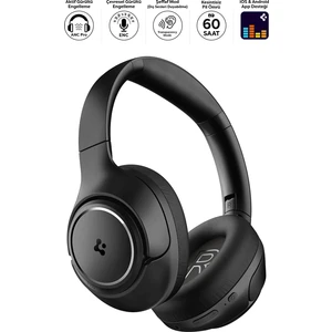 Audio Kulak Üstü P10 Bluetooth Kablosuz Kulaklık - ANC Pro Aktif Gürültü Engelleme + ENC 5 Mikrofon - 40mm Titanyum Sürücü - 60 Saat Pil - iOS & Android EQ App Şeffaf & Gaming Mod - ASD09691