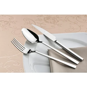 72 Parça Paslanmaz Çelik 12 Kişilik Bıçaklı Natural Çatal Kaşık Takımı Düz Model