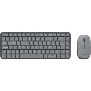 SPT6338 Kablosuz Set Wireless Set Kablosuz Klavye Kablosuz Mouse Türkçe Q Klavye ve Mouse Seti Gri