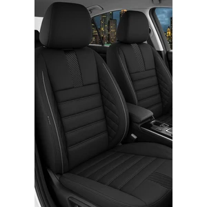 Oniks Serisi Tay Tüyü Üniversal Oto Koltuk Kılıfı - 5 Koltuk Tam Set - Ortopedik Yan Kanat Destekli