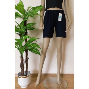 Bera Tekstil Uni Lacivert Düz Renk Penye Şort