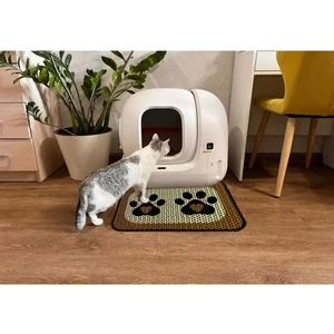 Elekli Tuvalet Önü Desenli Kedi Kumu Paspası | 45X60 cm Kum Toplayıcı Mat