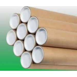 Postüp Kapaklı Silindir Kutu Karton Rulo Gönderi Poster Afiş Harita Tüpü 10 Adet 5 cm x 102 cm