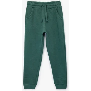 Pamuklu Şardonlu Cep Detaylı Basic Jogger Eşofman Altı