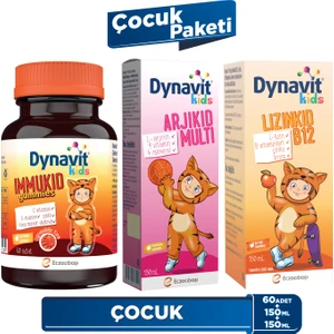Kids Immukid Gummies & Arjikid & Lizinkid - Çocuk Paketi