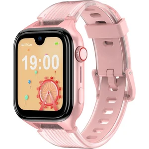 Kidi Pro AMOLED Ekranlı GPS 4G Sim Kartlı Akıllı Çocuk Saati Pembe 2KSW03