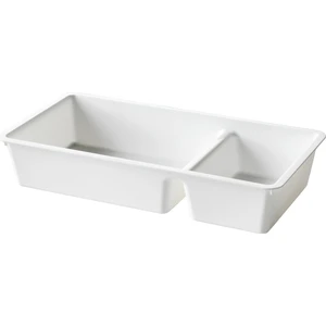 Bıllıngen Beyaz Bölmeli Düzenleyici Polipropilen Plastik 33x17 cm Mutfak Kullanımı İçin