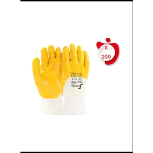 NP01 No:10 Sarı Nitril Eldiven 200 Çift