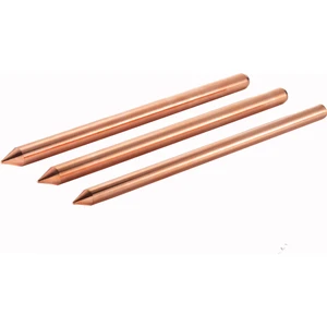 Çap 18 mm Boy 150 cm %100 Saf Bakır Topraklama Çubuğu + Klemens Dahil